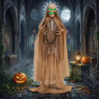 DREAMADE 5.6FT Halloween Animated Grim Reaper Swinging Chain Hands