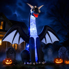 DREAMADE 8FT Large-Size Lighted Halloween Inflatable Ice Dragon