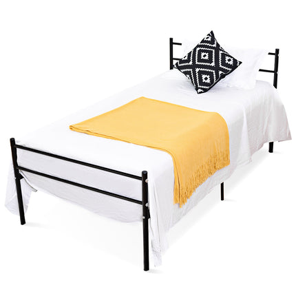 Dreamade Twin Size Platform Bed with Headboard and Footboard