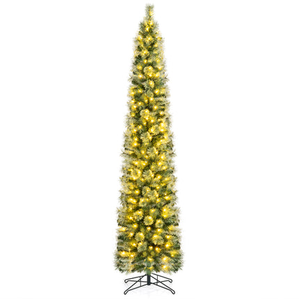 DREAMADE 7 FT Pre-Lit Pencil Christmas Tree, Artificial Xmas Tree