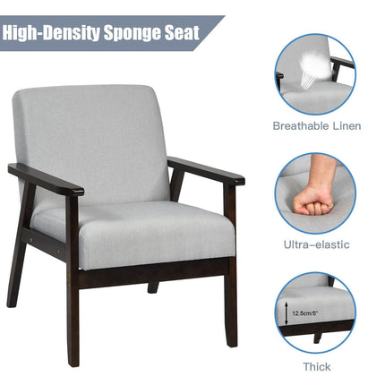 Mid-Century Modern Accent Chair for Living Room - Dreamadeus