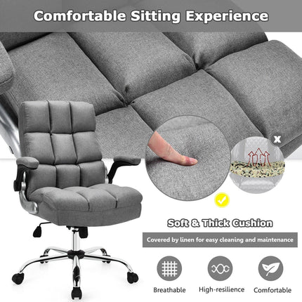 Dreamade Executive Office Chair,Adjustable Tilt Angle and Flip-up