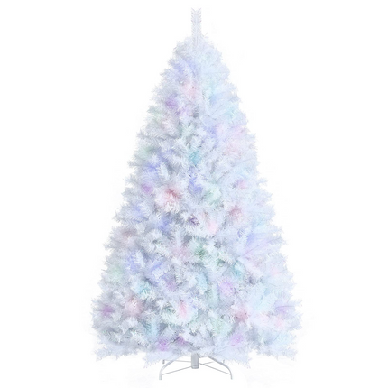 Dreamade Artificial Christmas Tree, Hinged Unlit Full Xmas Pine Tree, Quick Set-Up, for Indoor Home Office Holiday Decoration - DreamadeUS