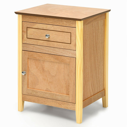 Wooden End Table W/Shelf - Dreamade