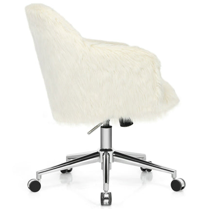Fluffy Faux Fur Vanity Chair - Dreamade