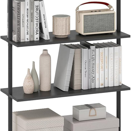 Dreamade 4 Tier Modern Wall Mounted Bookshelf Set
