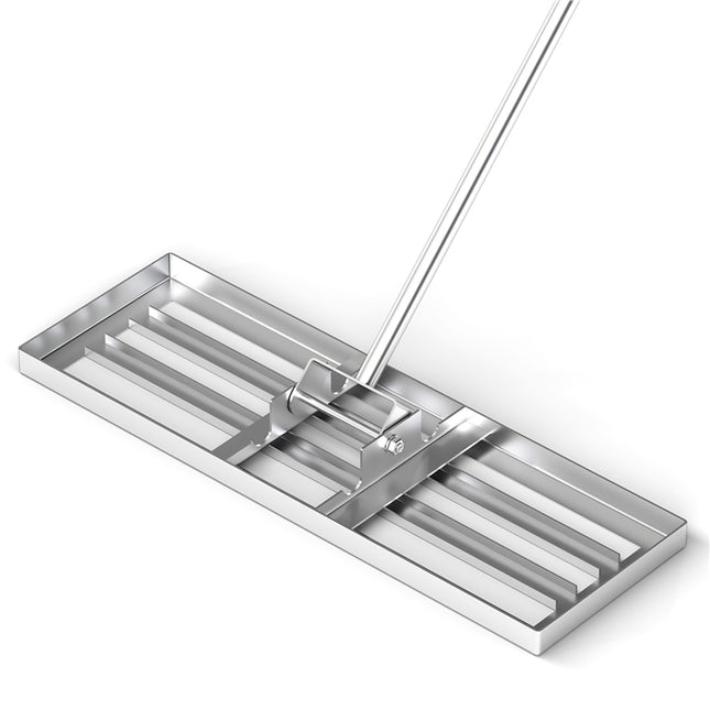 DREAMADE Lawn Leveling Rake, 30"/36"/42" x 10" Professional Grade Soil Distribution Rake w/67 Ergonomic Handle