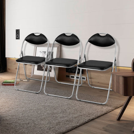 6 PCS Folding Chairs Set with Padded Seats and Carrying Handle - Dreamadeus