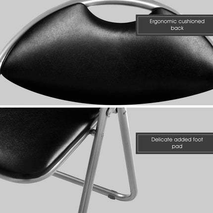 6 PCS Folding Chairs Set with Padded Seats and Carrying Handle - Dreamadeus
