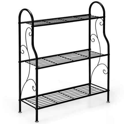 Wood Plant Stand, Multi Tier Flower Pot Holder Display Shelf