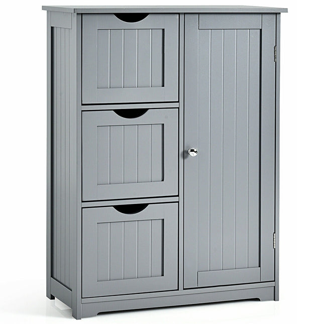 Bathroom Floor Cabinet, Wooden Storage Cabinet - Dreamadeus