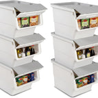 12.5 QT / White + Gray / 6 Pack