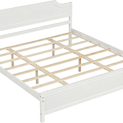 Dreamade Queen/Twin/King/Full Size Wooden Bed Frame with Headboard