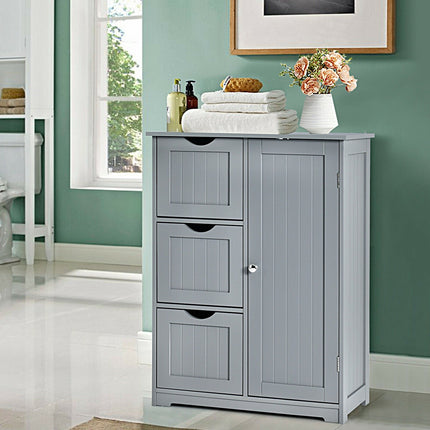 Bathroom Floor Cabinet, Wooden Storage Cabinet - Dreamadeus