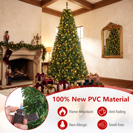 DREAMADE 6 FT Pre-Lit Christmas Tree, 845 Branch Tips Artificial Decor