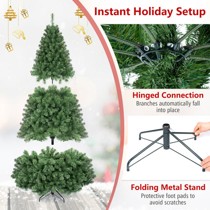 DREAMADE 7 FT Pre-Lit Artificial Christmas Tree, 1188 Hinged Branch Tips