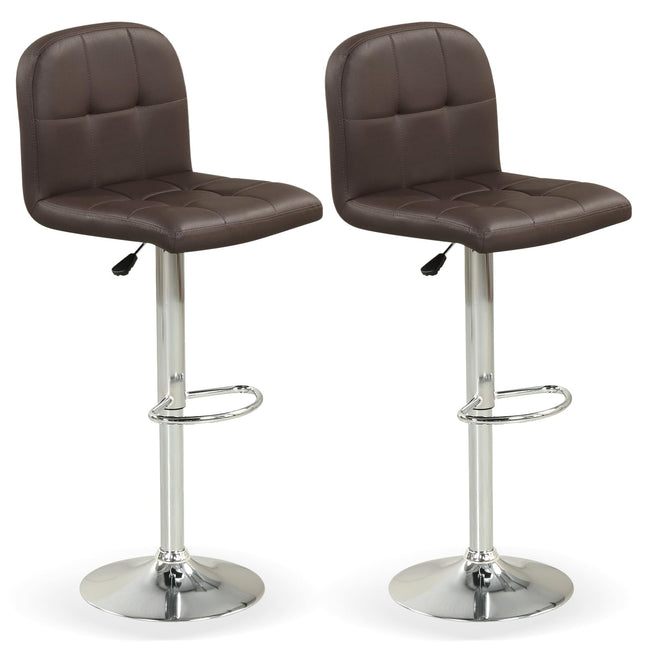 Dreamade Height Adjustable Bar Chairs with Back & Footrest Set of 2/4