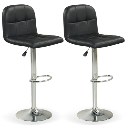 Dreamade Height Adjustable Bar Chairs with Back & Footrest Set of 2/4