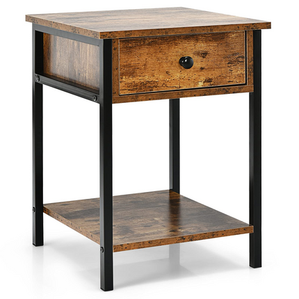 Dreamade Easy Assembly Sofa Side Table