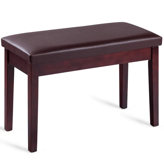 Dreamade Piano Bench W/Padded Cushion and Music Storage, Comfortable Double Duet Seat