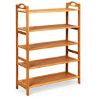 Bamboo Shoe Rack 5 Tier, Freestanding Shoe Rack - Dreamadeus