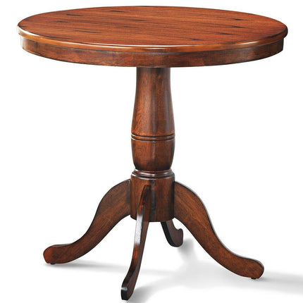 Table 30" Wooden Round Pub Pedestal Side Table (30 Inch) - Dreamadeus