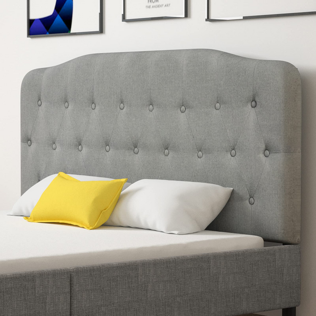 Dreamade Upholstered Headboard, Button Tufted Headboard, Queen Size