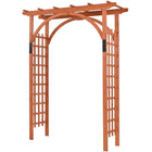 Dreamade 85in Wood Arbor Wedding Arch Garden Trellis Pergola Arbor