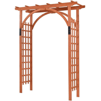 Dreamade 85in Wood Arbor Wedding Arch Garden Trellis Pergola Arbor