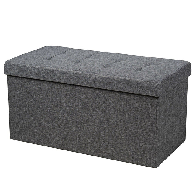 Storage Ottoman Footrest 31.5 Inch Fold-able Toy Organizers