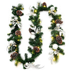 9FT Pre-lit Christmas Garland, with 50 LED Lights - DreamadeUS