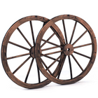Dreamade 30-Inch Set of Two Decorative Wooden Wheel