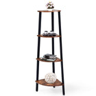 4-Tier Corner Shelf Industrial Multipurpose Bookcase - Dreamadeus
