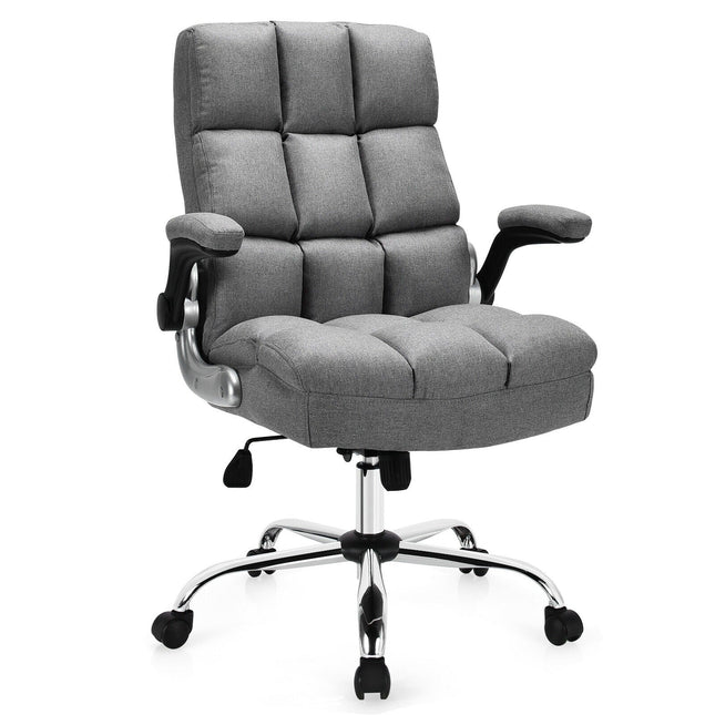 Dreamade Executive Office Chair,Adjustable Tilt Angle and Flip-up