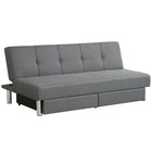 3-Seat Convertible Sofa Bed,Long Sofa w/ 2 Large Drawers, Ergonomic Sleeper w/ 3 Adjustable Angles - Dreamadeus