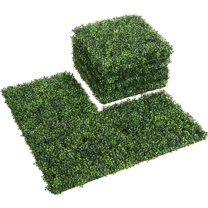 Dreamade 12PCS 20x20inch Artificial Boxwood Panels Garden Privacy Fence Screen