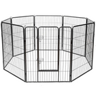 Dreamade 8 Panel Pet Playpen with Door, Foldable Dog Exercise Pen (40
