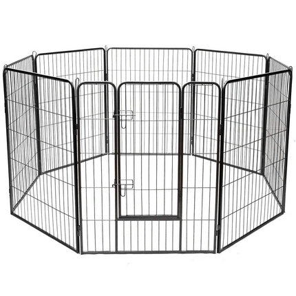 Dreamade 8 Panel Pet Playpen with Door, Foldable Dog Exercise Pen (40")