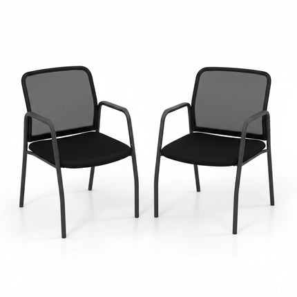 Dreamade Office Guest Chair, Waiting Room Chairs with Mesh Back