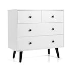Dreamade 4 Drawer Chest Dresser w/Spacious Drawers & Metal Handles