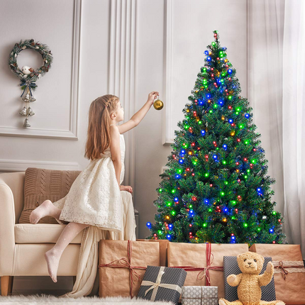 Dreamade Artificial Christmas Tree Premium Spruce Hinged Tree, UL-Certified Transformer - DreamadeUS