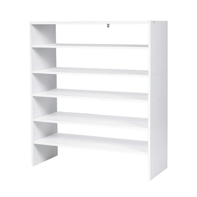 3-in-1 Shoe Rack, 5-Tier Shoe Organizer, Wood Storage Shelf for Shoes - Dreamadeus