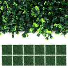 Dreamade 12PCS 20x20inch Artificial Boxwood Panels