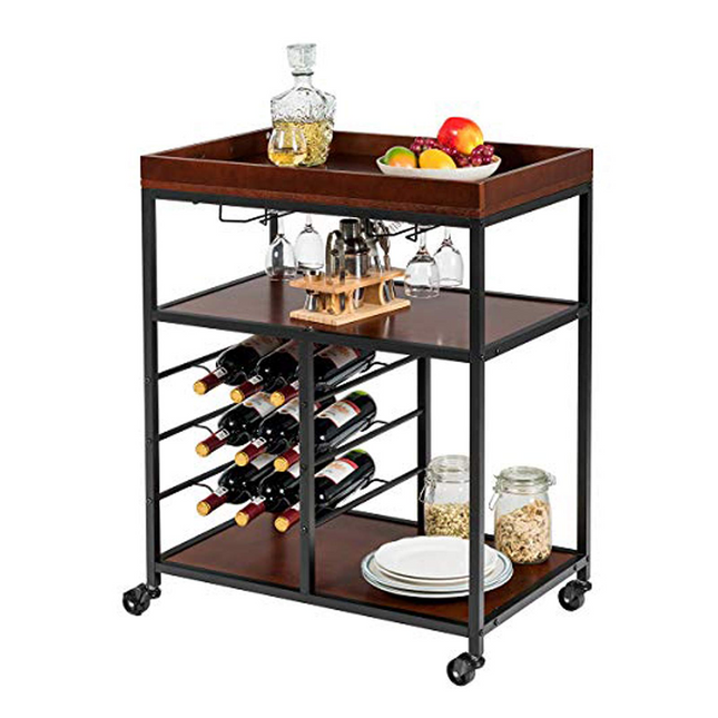 Dreamade 3-Tier Kitchen Island Cart Rolling Trolley