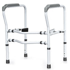Toilet Safety Rail Free Standing Safety Assist Frame W/ 360 degree Rotatable Clip