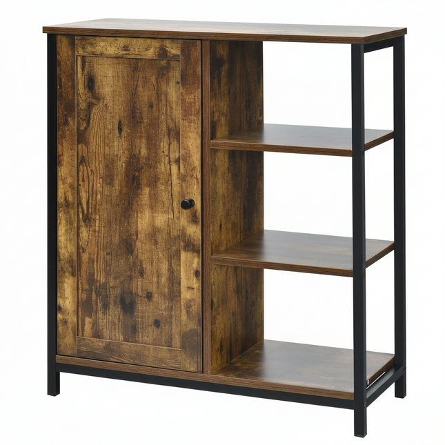 Dreamade Storage Cabinet, Industrial Pantry Cupboard