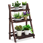 Dreamade 3 Tier Folding Wooden Plant Stand