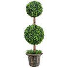 3 Ft /4 Ft Artificial Boxwood Topiary Tree, Fake Greenery Plants Ball Tree - DreamadeUS