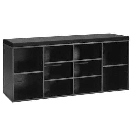 Dreamade Shoe Storage Bench with Cushion, Entryway Shoe Rack Bench