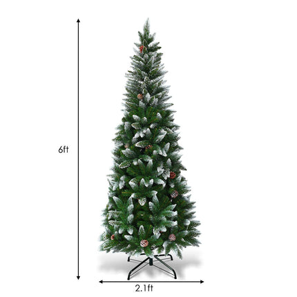 5ft, 6FT 7.5FT Artificial Pencil Christmas Tree - DreamadeUS